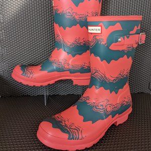 NEW Hunter Storm Stripe Print Boot - 10
